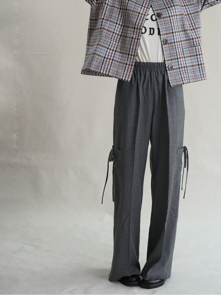 Proche 100% Wool Sunday Cargo Pants Gray Size Large Vguc — image 3 of 7